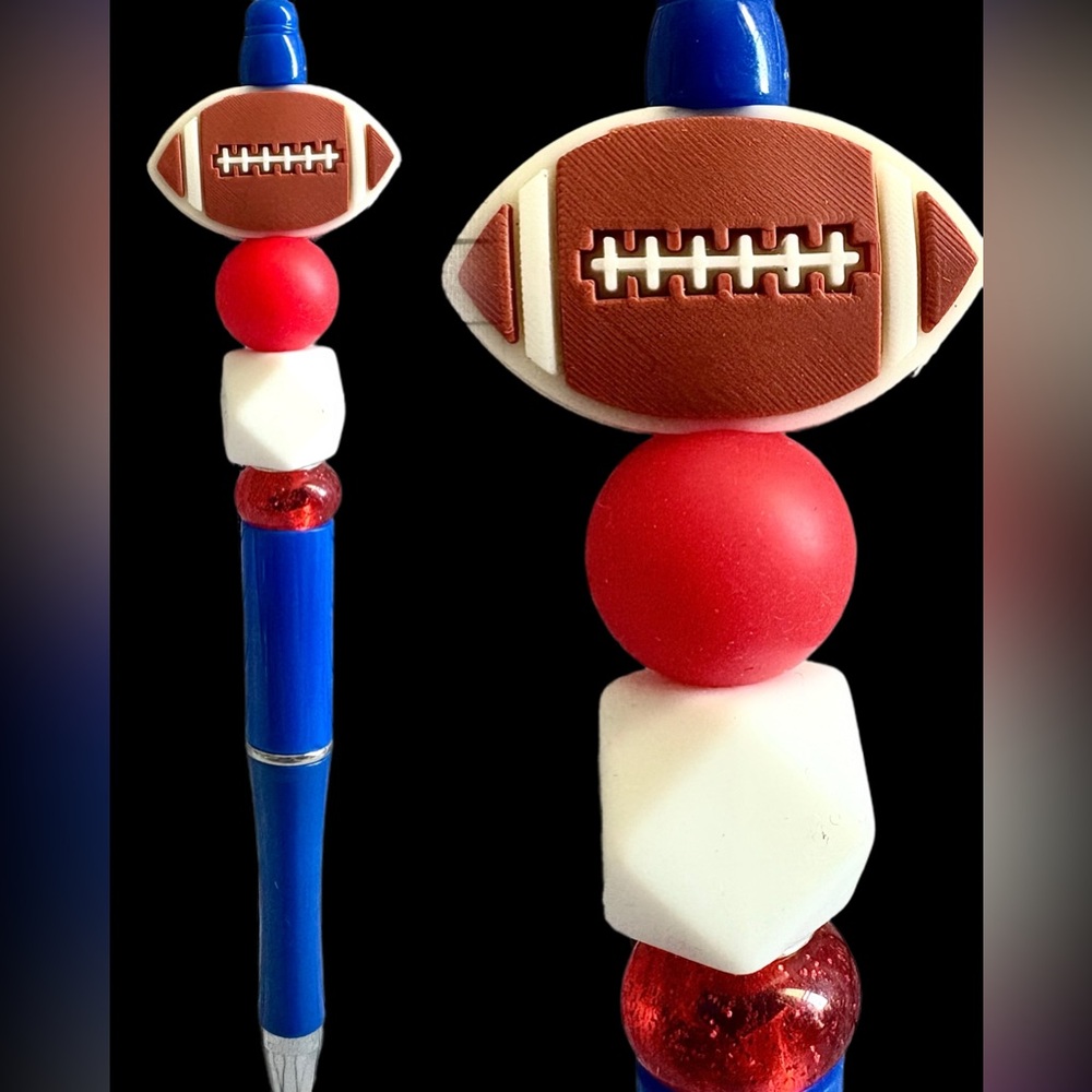 American Football Custom Beaded Ink Pen